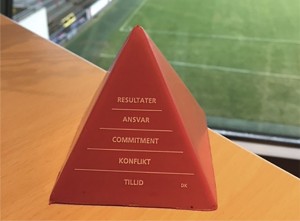 The Five Behaviors of a Cohesive Team™ pyramide